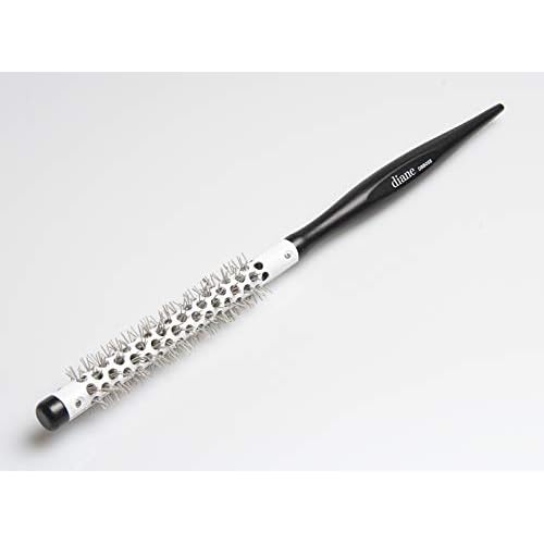 Diane Small Thermal Hair Brush for Blow Drying Curly Hair, Mini Round Wood Brush, 3/8"