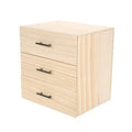 Essential Oil Storage Box - 90 Slots Three-Tiered Wooden Organizer for Oil Bottles, Essential Oil Holder, Large Capacity Cosmetic Travel Case