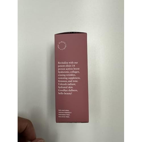 VASANTI Age Is Only A Number Elixir ? Anti-Aging Treatment Serum for Wrinkles, Dullness, and Hydration ? Paraben-Free, Vegan, Clean Skincare for Radiant, Youthful Skin