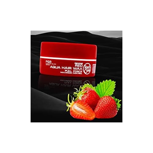 4 X Red One Maximum Control Red Aqua Hair Wax 150ml