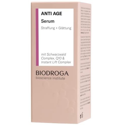 Biodroga Anti Age Serum (0.5 oz) Tightening, Smoothing, Anti Wrinkle, Lifting - with Instant Lift Complex & Q10 - NO Fragance, Colouring, Silicons, Mineral Oil, Parabens, Gluten, Lactose