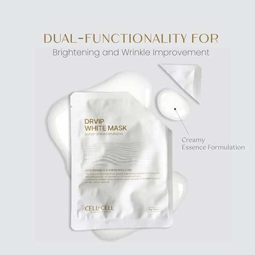 DRVIP White Mask | Emergency Treatment Face Mask To Rejuvenate Lackluster Skin | Pack of 5