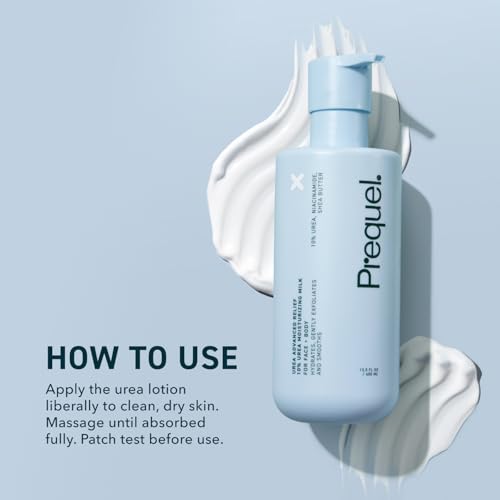 Prequel Skin Urea 10% Moisturizing Lotion for Face & Body, Unscented, Hydrating Cream for Extremely Dry & Sensitive Skin, 6.75 fl oz, Pack of 2