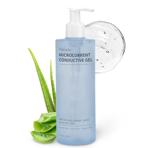 10oz Microcurrent Conductive Gel ? Hydrating Gel with Hyaluronic Acid & Aloe Vera ? Fragrance-Free, Paraben-Free, Non-Irritating ? Safe for All Skin Types