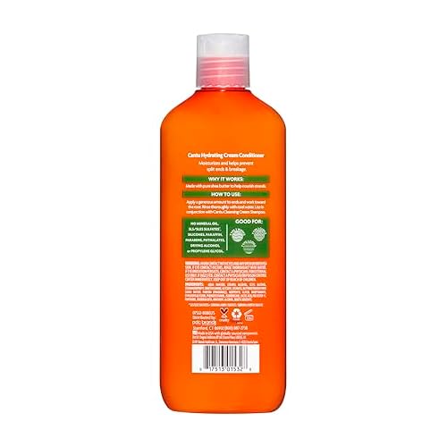 Cantu Hydrating Cream Conditioner with Shea Butter for Natural Hair, 13.5 fl oz (Packaging May Vary) (Pack of 2)