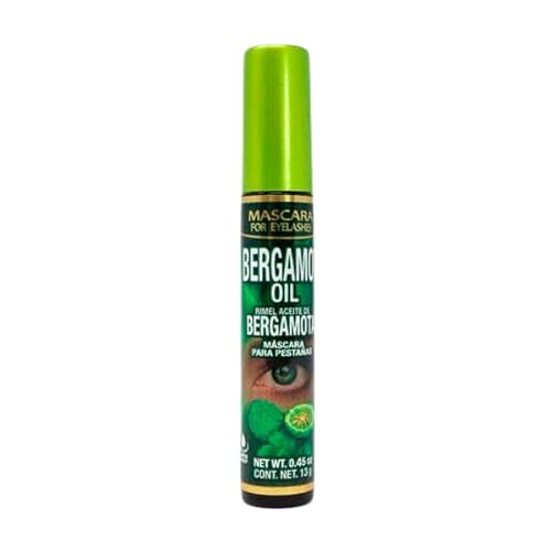 BERGAMOTA Oil Hair Care Bergamot oil ideal for hair, beard and mustache, 4.05oz + BERGAMOT OIL BLACK Waterproof Mascara, Strengthening 13g (4% silicon 1% pantenol) Mascara For eyelashes PESTANAS