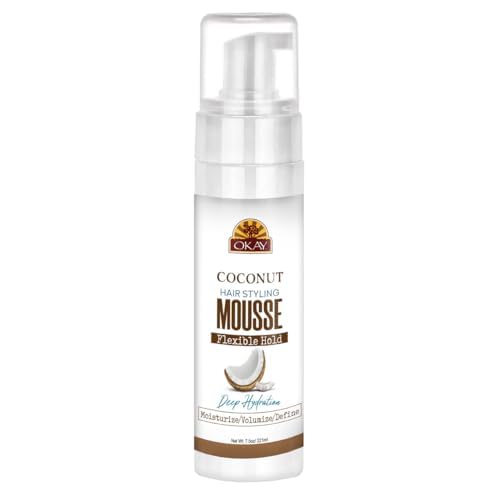 OKAY Coconut Hair Styling Mousse - 8 oz / 222 ml