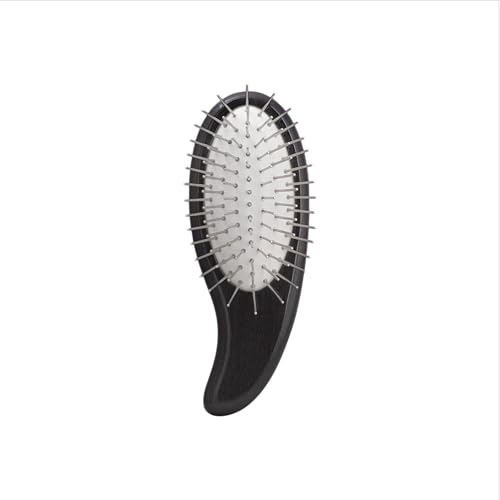 The Bay by Cricket¢â Dark Half Moon Brush The Half Moon Bay Series Sensory Scalp & Haircare Wellness with Cooling Extra-long Metal bristles and Gua-Sha-Ahhh Shaped Handle