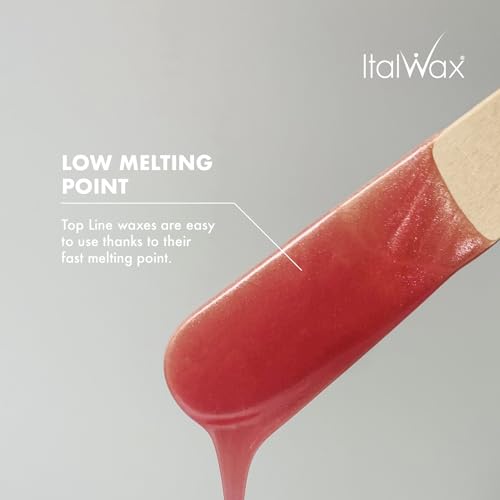 Italwax Top Line Pink Pearl Hard Wax Beads 1.65 lb (750 g) ? Semi-Creamy Unscented Hard Wax for Facial Areas, Strong from First Pull, Suitable for Sensitive Skin, Professional Use ? Made in Italy