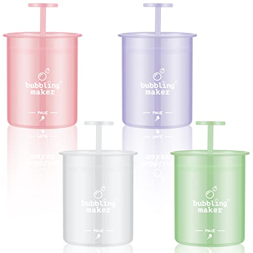 Maitys 4 Pcs Face Foam Maker Facial Cleansing Tool Face Wash Deep Cleanser Foamer Convenient Facial Skincare Whip Maker Travel Household Quick Cleansing Tool for Face Wash Skin Care