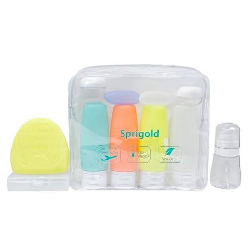 15 Pack Upgrade Travel Bottles Have Built-in Labels TSA Approved, BPA Free Travel Size Bottles Containers for Cosmetic Shampoo Cream Conditioner Lotion Soap¡¦