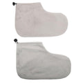 HEALLILY Paraffin Wax Bath Cotton Booties Moisturizing Work Foot Covers Feet Treatment Kit Grey Paraffin Wax Warmer Insulated Foot Wraps for Women Warm Therapy