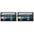 L.A. COLORS 5 Color Matte Eyeshadow Palette, Teal Argyle CEM477 (Pack of 2)