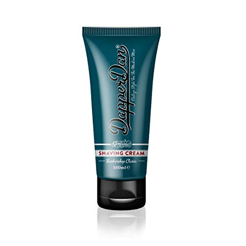 Dapper Dan Shave Cream, Mens Shaving Cream to Help Reduce Irritation, Leaves Skin Soft and Hydrated, Use With or Without a Shaving Brush, Classic Sandalwood Fragrance, 1 x 3.38 fl oz