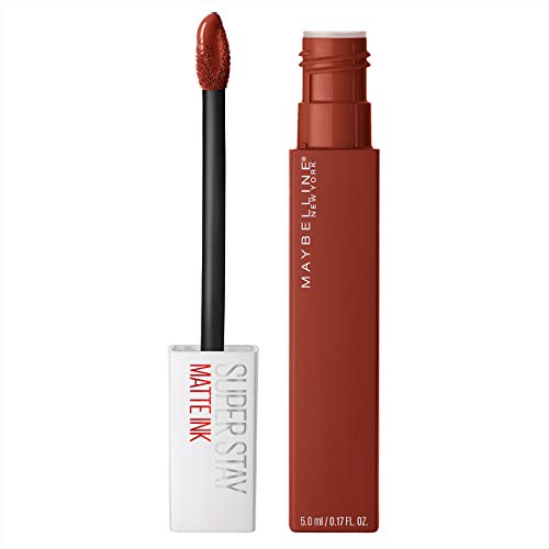 MAYBELLINE Super Stay Matte Ink Liquid Lipstick Makeup, Long Lasting High Impact Color, Up to 16H Wear, Ground-Breaker Maple Leaf Red and Amazonian Nude Brown, 1 Count Each