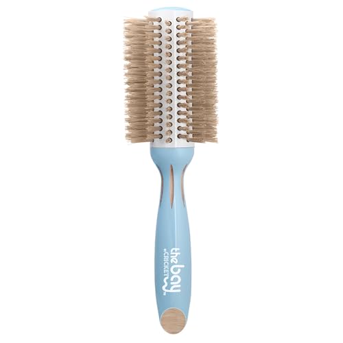 The Bay by Cricket¢â Blondie Boar Blend 3¡± Round Brush Painted Ladies Series with Lush Blonde Nylon Bristles and a Ceramic Glazed Barrel