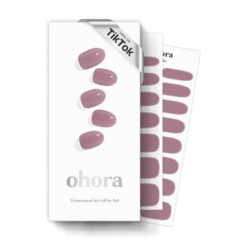 ohora Semi Cured Gel Nail Set of 3 (N Bare Plum & N Cream Sky & N Cream Moss) - Professional Salon-Quality Nail Care