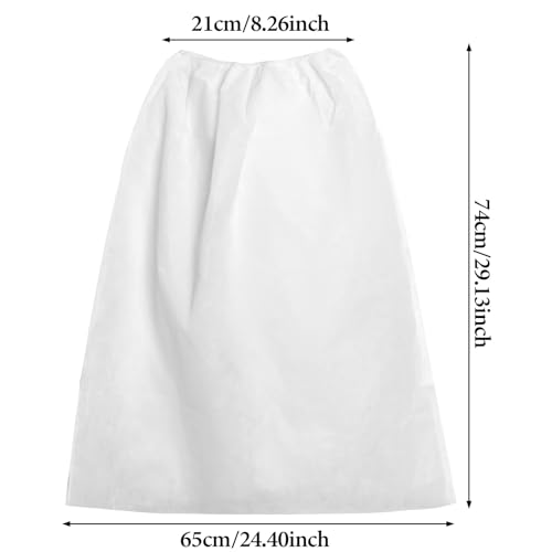 20 Pcs Disposable Spa Wrap Adjustable Non-Woven Bath Wrap Bathrobe Sauna Bath Skirt Sweat Steaming Robes for Women Salon Spa