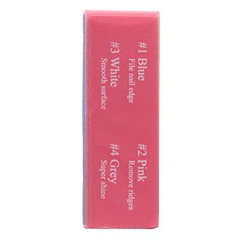 Tropical Shine Mini 4 Way Buffer Block - Professional Nail Buffering Block for Shaping, Smoothing, and Polishing Nails - Portable Nail Care (2 Pack)