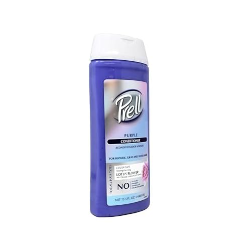 Prell Purple Conditioner ? Color-Safe Strengthening Conditioner for Blonde, Gray & Silver Hair with Lotus Flower | 13.5 fl oz
