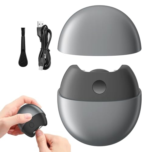 Electric Automatic Nail Clipper,3 in 1 Automatic Electric Nail Clippers,Electric Nail Trimmer for Seniors,USB-Rechargeable with LED Light and Nail Scraps Storage,Portable,Safe for Babies(Gray)