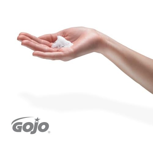 GOJO Clear & Mild Foam Handwash, EcoLogo Certified, 1200 mL Foam Hand Soap Refill LTX-12 Touch-Free Dispenser (Pack of 2) - 1911-02
