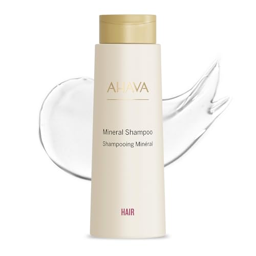 AHAVA Dead Sea Water Mineral Shampoo - Gentle Scalp-Friendly Shampoo for All Hair Types, Softens, Shines, Hydrates & Nourishes, Enriched with Osmoter, Calendula & Aloe Vera