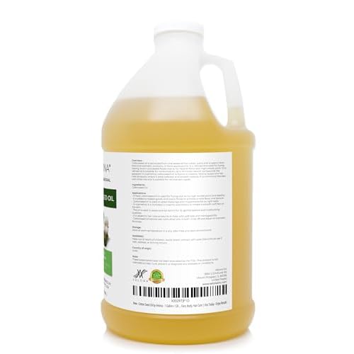 Cotton Seed Oil by Velona - 1 Gallon / 128 Fl Oz | 100% Pure and Natural Carrier Oil | Refined, Cold pressed | Cooking, Skin, Face, Body, Hair Care | Use Today - Enjoy Results