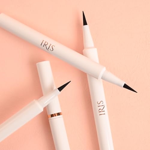 IRIS - Matte BOLD Eyeliner (24 Hrs Hold) | Waterproof & Smudgeproof |Smooth Application without Flaking or Creasing | Paraben & Alcohol Free | Black 1 mL