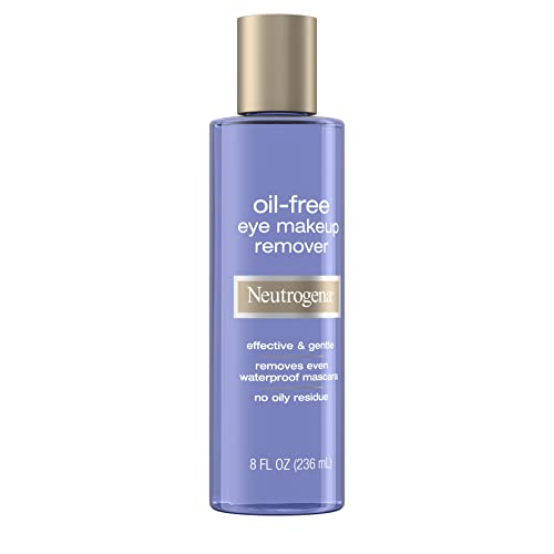 Neutrogena Gentle Oil-Free Eye Makeup Remover & Cleanser for Sensitive Eyes, Dissolves Waterproof Mascara, Dermatologist & Ophthalmologist Tested, 8 fl. oz (Pack of 2)