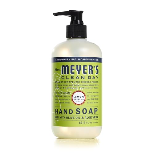 Mrs. MEYER'S CLEAN DAY Hand Soap, Lemon Verbena, 12.5 fl. oz (Pack of 3)