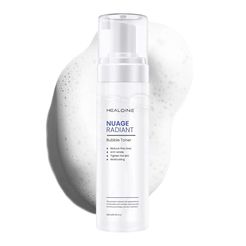 Bubble Toner Deep Moisturizing, Hydrating and Refreshing Cloud Glow Toner for Face Nature Vegan Korean Skin Care 180ml/6.1 fl.oz.