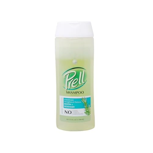 Prell Biotin & Rosemary Shampoo ? Strengthens & Thickens Fine Damaged Hair | Color-Safe Formula | 13.5 fl oz | Pack of 2