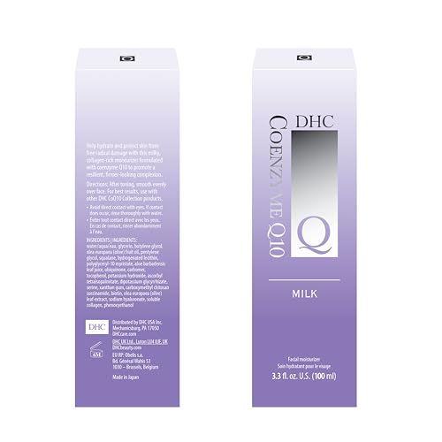 DHC CoQ10 Milk, Age-defying Facial Moisturizer, Lightweight, Daily Moisturizer, Youthful Appearance, Fragrance and Colorant free