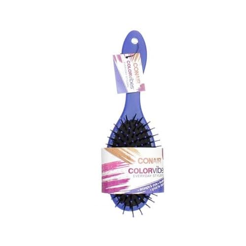 Conair Gel Grips Soft Handle All Purpose Hair Brush, Color May Vary 1 ea (Pack of 2)