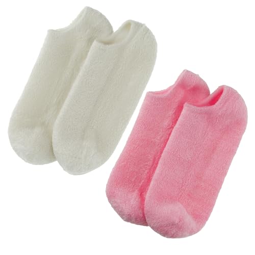 Barefoot Scientist Sleep On It Overnight Moisturizing Gel Socks, Nourish Your Feet, Sip Back & Relax, Pink and Champagne, 2 Pack