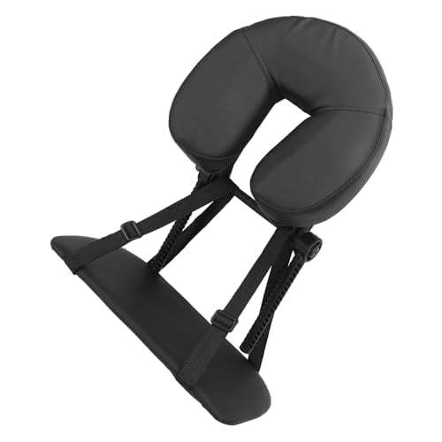 Massage Headrest For Bed, Massage Pillow Face Down Massage Face Cradle Beauty Bed Headrest Cradle U Shape Adjustable Folding Massage Table Face Cradle Pillow For Beauty Salon Black