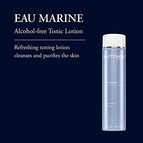 PHYTOMER Eau Marine Facial Tonic Lotion | Soothing, Anti-Aging Face Tonic | Toner, Cleanser, Makeup-Remover in One | Moisturzing Face Toner for Oily Skin | Alcohol-Free | 250ml
