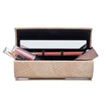 Lipstick Case with Mirror for Purse, Portable Makeup Case Organizer for Lipsticks, Lip Liners, Lip Gloss, & Touch-up Essentials for Effortless Makeup Refreshes, Bamboo Gift Box