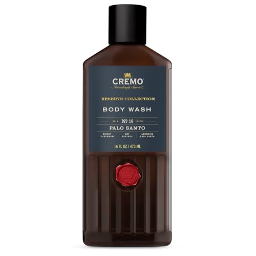 Cremo Men's Italian Bergamot & Palo Santo Body Washes Bundle, Notes of Italian Bergamot, Neroli Blossom, Fresh Vetiver, Bright Cardamom, Dry Papyrus and Aromatic Palo Santo, 2 x 16 Fl Oz
