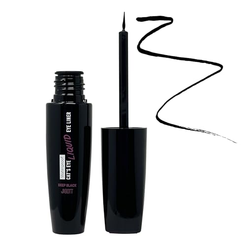 Jigott - Cat¡¯s Eye Waterproof Liquid Eyeliner (Deep Black), 0.31 OZ/9g