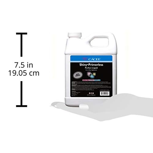Cacee Shiny + Primerless Acrylic Nail Liquid - Professional Monomer Acrylic Nail Liquid Holder, Compatible with All Powders and Brushes, 32 Oz, No Primer Required, USA Made