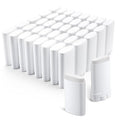 Wesiti 100 Pcs Plastic Empty Deodorant Containers 1/2 oz Travel Deodorant 15ml Refillable Containers Tubes Oval Lip Balm Tubes for Lip Balm DIY, White