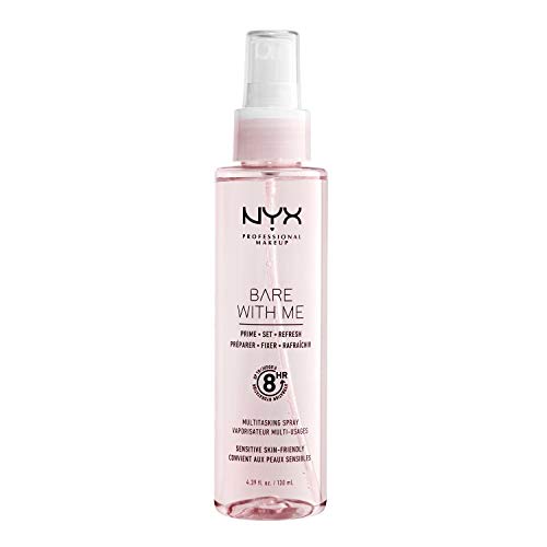 NYX PROFESSIONAL MAKEUP Bare With Me Multitasking Primer & Setting Spray & Makeup Setting Spray - Dewy Finish, Long-Lasting Vegan Formula (Packaging May Vary)