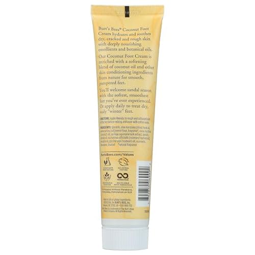 Burt's Bees Coconut Oil Foot Cream, Package May Vary, 4.3 Oz