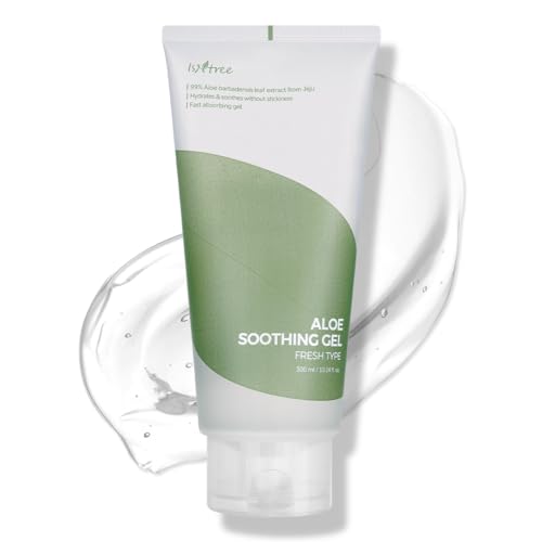 IsNtree Aloe Soothing Gel ? 99% Jeju Aloe Vera for Face & Body | Lightweight Gel for Sensitive, Sun-Exposed, or Irritated Skin | 300ml / 10.14 fl oz | Fragrance-Free, Made in Korea