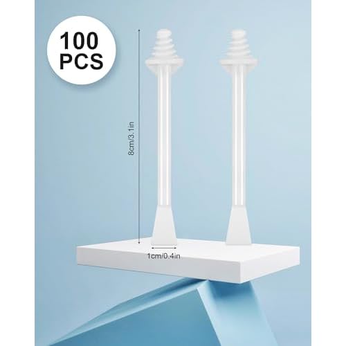 100 Pcs Nose Wax Sticks, Nose Wax Kit Men and Women Nose Wax Applicator Sticks for Nostrils Ears Face Cleaning(100 Nose Waxing Sticks)