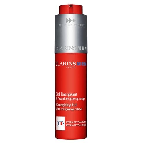 CLARINSMEN Energizing Gel | Cool, Mattifying Gel Moisturizer For Men| Energizes Skin and Locks In Moisture | Mattifies and De-Shines | Invisible, Non-Sticky Texture | All Skin Types | 1.7 Ounces