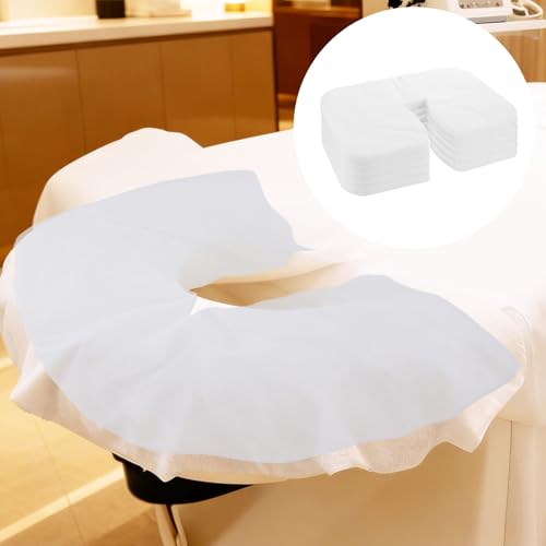 400 Count Disposable Face Cradle Covers, Medical-Grade Non-Woven SPA Face Rest Covers Non-Sticking Massage Headrest Covers for Massage Tables & Chairs(14.17 x 10.6 inches/ 36 x 27 cm)