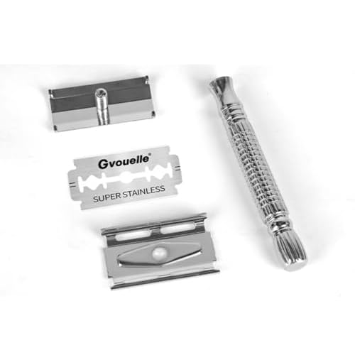 Double Edge Safety Razor for Men & Women Metal Razor With 10 Double Edge Safety Razor Blades- 2 Packs